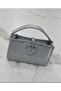 Women's Silvery Heart Detail Chain Strap Hand and Shoulder Bag