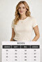 Women's Slim Fit-Fitted Round Neck Basic T-Shirt Strawberry Fabric Slim Fit - 4
