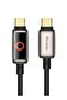 High-Power CA6680 USB-C to USB-C Cable – 100W with LED Display & Auto Shutoff