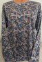 Er Clothing Paper Print Combed Cotton Blouse Long-Sleeve Front Button Floral - 4