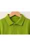 Girls and Boys Green Long Sleeve Polo Collar Cotton Unisex T-Shirt T-Shirt School T-Shirt - 4