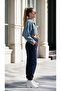 Women's Wide Cut Winter Fleece-Lined Sweatpants with Elastic Cuffs - 5