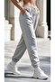 Women's Wide Cut Winter Fleece-Lined Sweatpants with Elastic Cuffs - 8