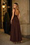 Women's Square Neck Thick Strap Cotton Stretchy Long Dress Mdm1030 - 7