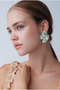 Floral Detailed Double Layered Earrings
