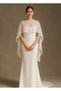 Chiffon Bridal Cape 140 cm |   Transparent Wedding Dress Cape |   Long Bridal Cape |   Elegant Wedding Cape
