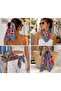 Floral Patterned Bandana Scarf 50*50 cm - 2