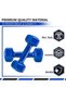 Scrolls Dumbbells Hand Weights Set of 2 - Vinyl Coated Exercise & Fitness Dumbbell for Home Gym Equipment Workouts Strength Training Free Weights for Women, Men (BLUE, 2KGX2) - 6