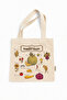 Summer in Stardew Valley Printed Canvas Tote Bag with Velcro and Inner Pocket