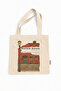 Sherlock Holmes Printed Canvas Tote Bag with Velcro and Internal Pocket