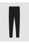 Two Mt Shop Quality Lcw Kids Black Ribbed Girls' Long Leggings - 3