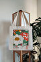 Yayoi Kusama Floral Printed Canvas Tote Bag with Velcro and Inner Pocket - 3