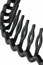 Black Comb Detailed Non-Slip Crown - Flexible and Practical Hair Accessory - 7