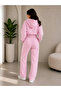 Women's Modal Top and Bottom Zippered Hooded Crop Set - 3