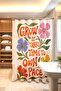 Grow It Takes Time to Own Pace Patterned Shower Curtain, Bathtub Curtain 175X200Cm - 3