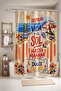 Disfruta De La Vida Patterned Shower Curtain, Bathtub Curtain 175X200Cm