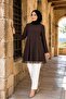 Tunic Undergarment Long Sleeve with Chiffon Detail on the Front