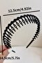 Black Comb Detailed Non-Slip Crown - Flexible and Practical Hair Accessory - 3