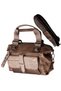 Women's Imported Mink Color Bag. Accessory Detailed Hand and Shoulder Bag. - 5