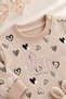 Tiny Heart Printed Cute Seasonal Baby Girl/Child 2-Piece Set 9 Months-3 Years - 4