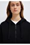 Hooded Zip-Up Crop Boxy Fit Women's Sweatshirt. - 4