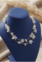 Handmade Stringed 2 Row Special Design Necklace with Broken Natural Stones