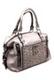 Women's Imported Silver Color Bag. Accessory Detailed Hand and Shoulder Bag. - 5