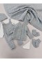 Unisex 0-3 Months Patchwork Patterned Set of 8 - 2