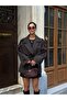 Oversized Buttoned Double-Breasted Trench Coat with Cape - 5