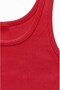 Red Hollow Collar Undershirt - 3