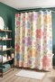 Abstract Flowers Pattern Shower Curtain, Bathtub Curtain 175X200Cm - 2