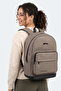 Lendria Unisex Beige Backpack - 3