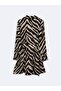 Slim Fit Tie-Waist Mini Black Dress - 4