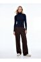 Flowy Wide-Legged Brown Trousers