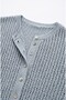 Baby Blue Openwork Knitwear Cardigan - 6