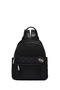 Women's Black Fabric Backpack Ab240008Kk