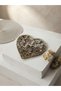 Brass Casting Heart Plate Table Decor Kitchen Decor Souvenir 20X18 cm - 2