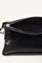 Women's Chain Detailed Leather Look Crossbody Bag I7885Axns - 4