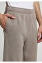 Regular Fit Mid Waist Straight Men's Beige Sweatpants - 5