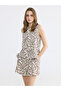 Trendlucky Oval Neck Patterned Blouse with a Difference - 2