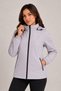 Women's Stone Raincoat with Detachable Hood, Water and Wind Resistant, Zippered, Rain Jacket - 4
