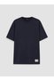 Peak New Season Navy Blue Crew Neck Men's T-Shirt - 5