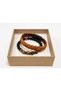 Morcetti Clay Brown Leather Men's Bracelet - Beaded Multi-Layer Design - 3