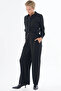 Elastic Waist Rayon Trousers Black - 4