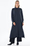 100% Lyocell Long Tunic Navy Blue