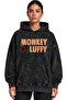 One Piece Monkey D. Luffy Anime Printed Unisex Oversize Premium Washable Hoodie Sweatshirt - 2