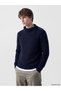 Ozmarka New Season Navy Blue Turtleneck Men's Knitwear Sweater