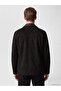 Vizyon New Season Black Regular Fit Contrast Collar Men's Jacket - 4