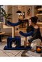 K1 Cat Bed Scratching Tower Double Bed Model Large Nest Welsoft Cat-Friendly Fabric Wipeable - 3