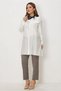 Shirt Collar Viscose Tunic 46698